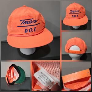 VTG 80s? Team D.O.T. DOT Dealer Opel Team Motorsport Racing Snapback Hat Cap USA